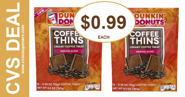 CVS Dunkin Donuts Coffee Thins Deal 