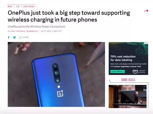 OnePlus will finally include the wireless charging support in their next phone