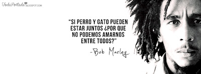 Frase de bob marley - toda portada facebook