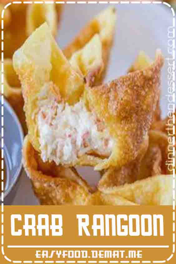 Crab Rangoon are crab and cream cheese wontons with green onions pinched into little purses and deep fried, these are the perfect Chinese restaurant copycat recipe served with sweet and sour sauce or sweet chili sauce. #chinesefood #crab #rangoon #sweetandsour