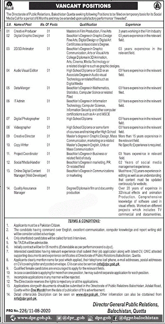 the-director-of-public-relations-govt-of-balochistan-jobs-2020