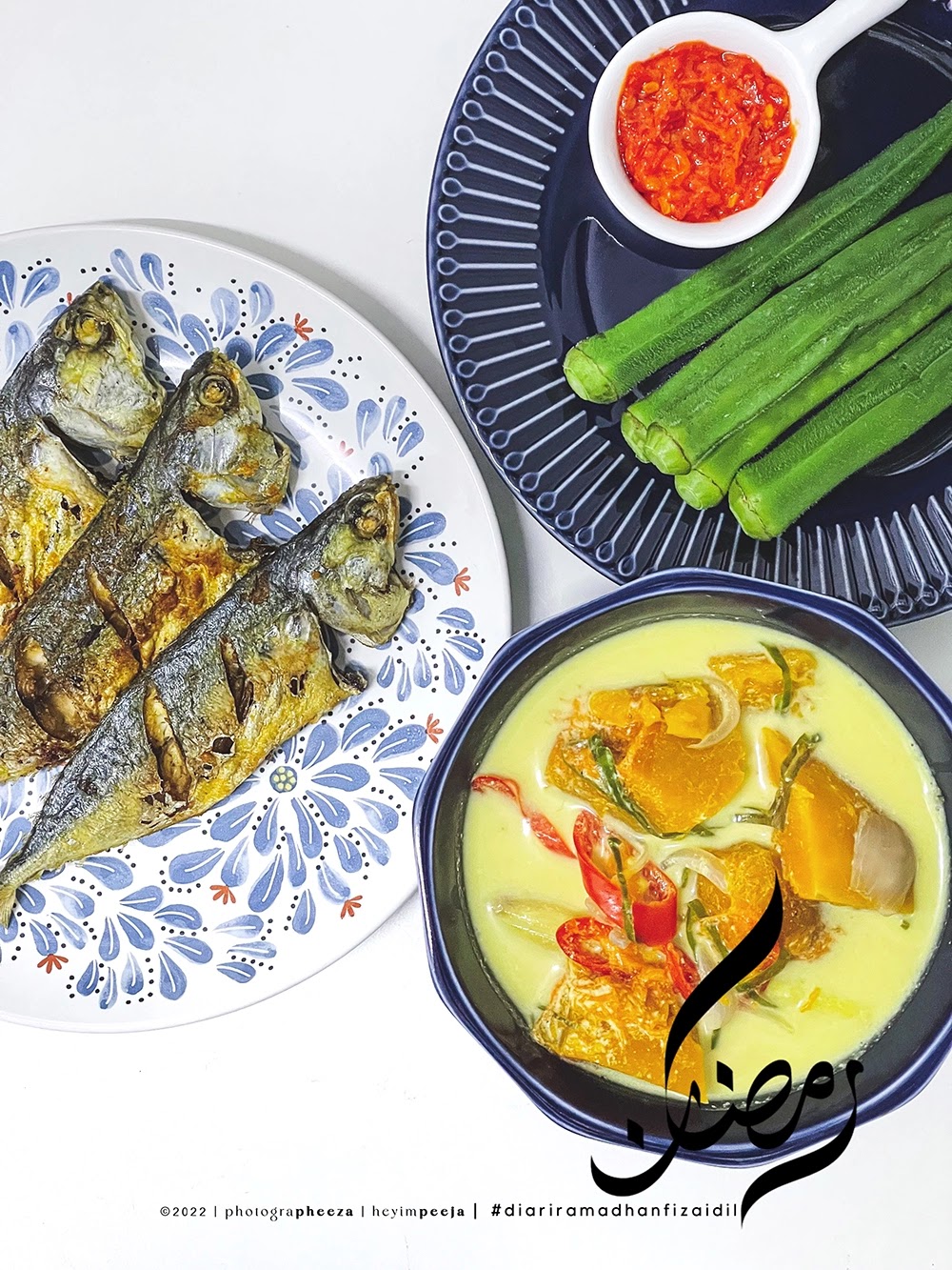 Ikan Goreng, Sayur Labu Dan Kacang Bendi