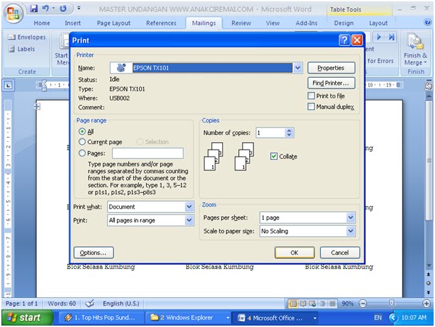 Cara Membuat Label Undangan Anakciremai