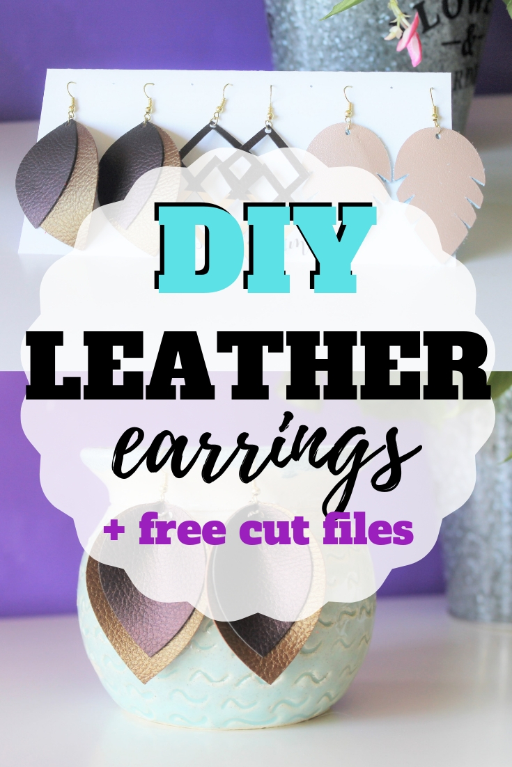 Download Diy Leather Earrings And Free Cut File Sew Simple Home
