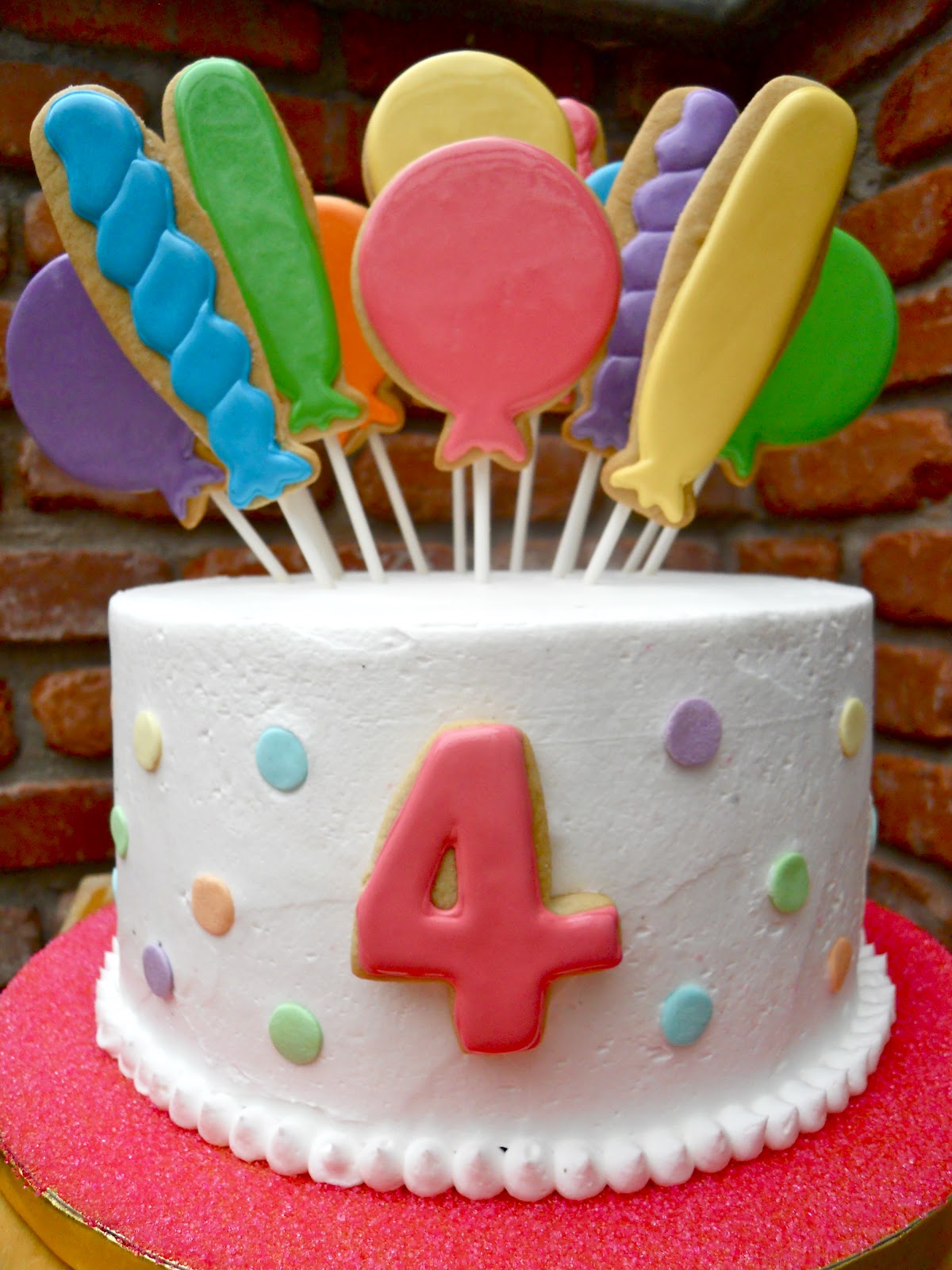 Oh Sugar Events: Balloon Birthday Cake