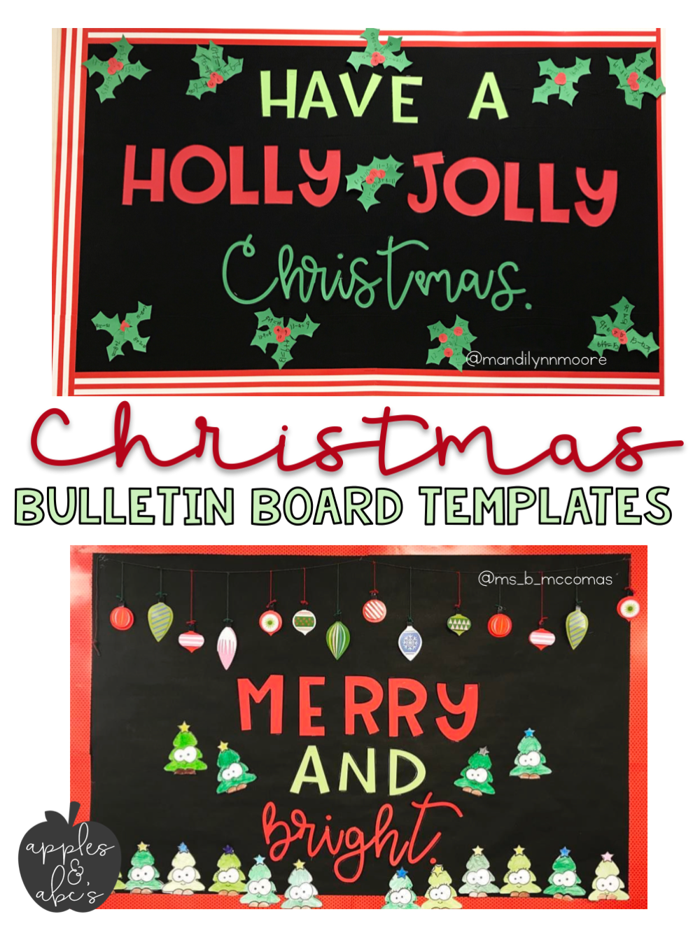 Awesome christmas buletin boards Christmas Bulletin Board Ideas Apples And Abc S