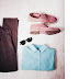 Formal Set of Shirt, pant, glasses and leather shoes