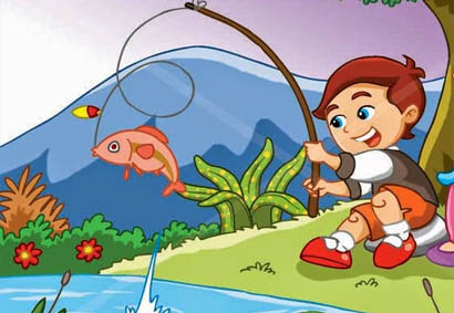 28+ Gambar Kartun Mancing Ikan, Paling Gokil!