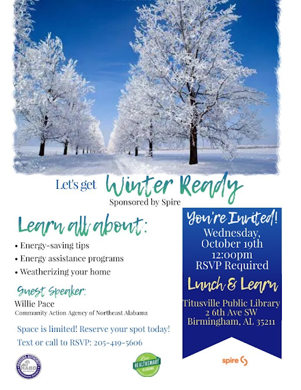 Get Winter Season Tips at Titusville Library Lunch & Learn Program October 19