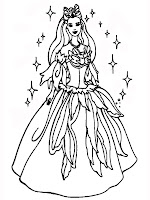 princess coloring pages barbie