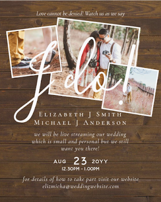 livestreaming wedding invitations budget template