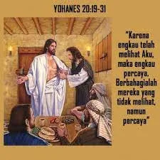 Bacaan Injil Hari Minggu 16 April 2023