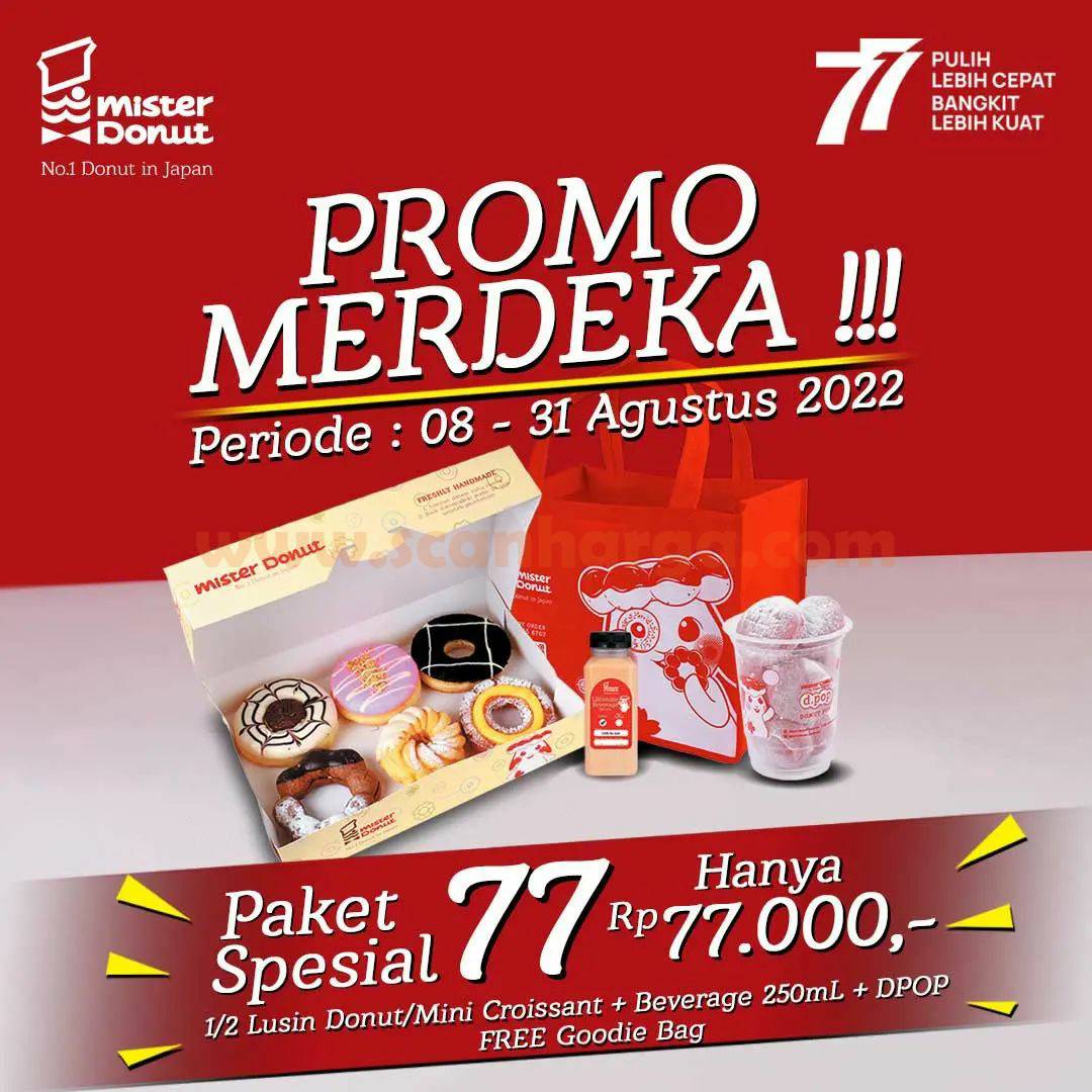 Promo MISTER DONUT PAKET MERDEKA – Cuma Rp. 77RIBU aja!!