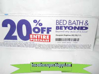 Free Printable Bed Bath and Beyond Coupons