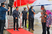 Presiden Jokowi Tiba di Jateng Akan Resmikan Jalan Tol Semarang - Demak 