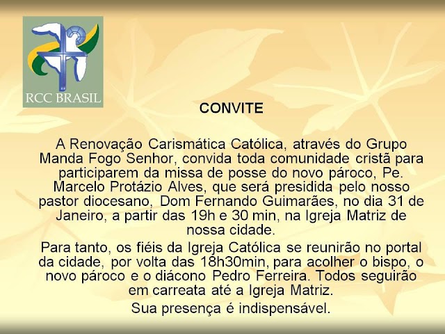 FESTA CATÓLICA EM BOM CONSELHO