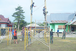 Kodim 0313/KPR Lakukan Persiapan Upacara Penutupan TMMD ke 115