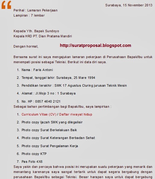 Contoh Surat Buat Ibu Tercinta  My Personnal blog