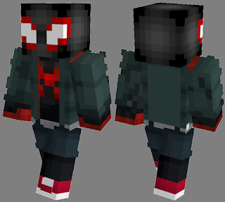 Skin Minecraft Miles Morales Spider-Man Spider-Verse