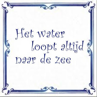 Het water loopt altijd naar de zee