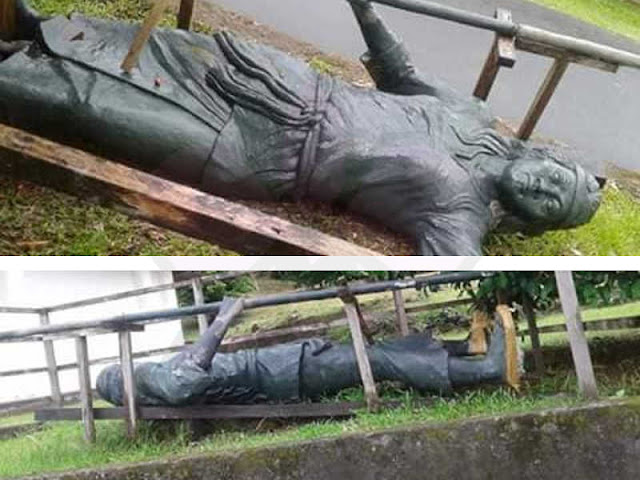 Patung Lama Christina Martha Tijahahu Masih Terlantar di Museum Siwalima