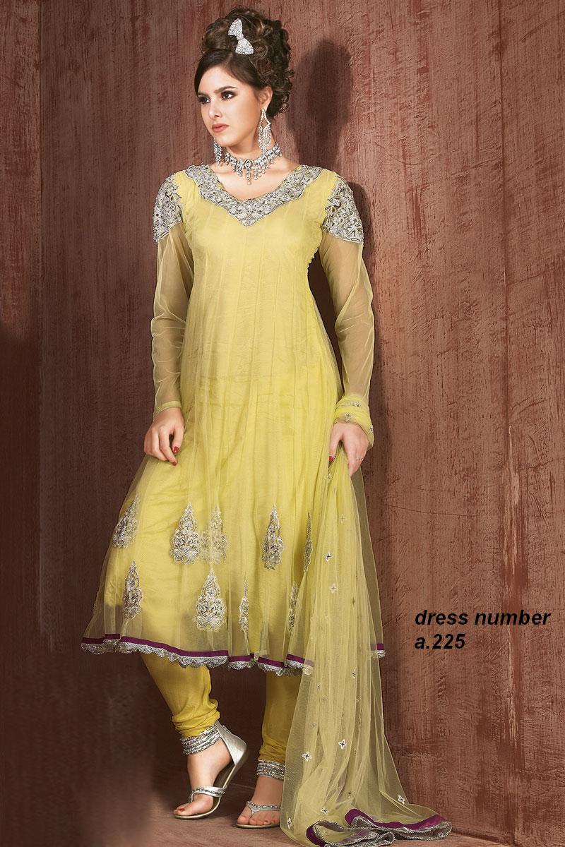 mehndi-dress-bridal-dress-nice-dress-pakistani fashion -best designs-2013-14  dress number a.225