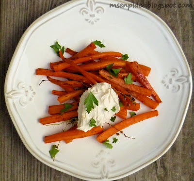 Honey Roasted Carrots w/ Tahini Yogurt