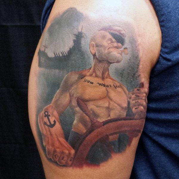 60 incríveis tatuagens do Popeye - Veja e inspire-se!