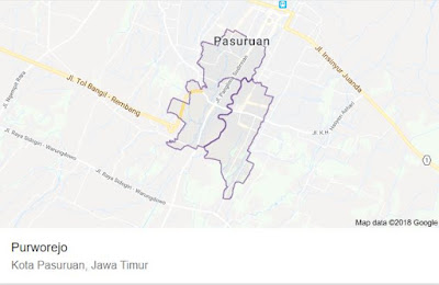 PETA KECAMATAN PURWOREJO PASURUAN 