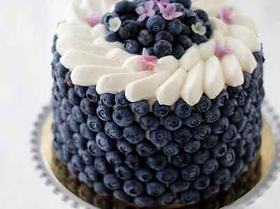 Blueberry Cream Cake Recipe #cake #dessert