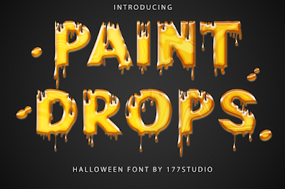 Paint Drops Fonts