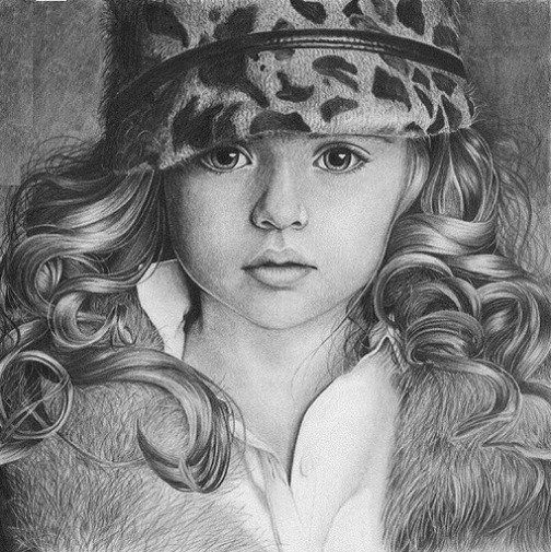 Pencil drawings with children object by Irina Krivoruchko