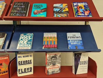 10 books on the new book shelves at the Gardner-Harvey Library