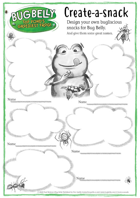 Download A4 sheet to Create your own Bug Belly snacks