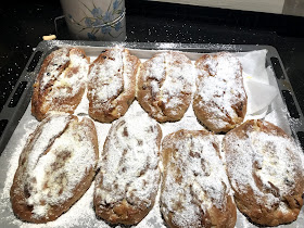 Mini Stollen freshly baked for Twelfth Night