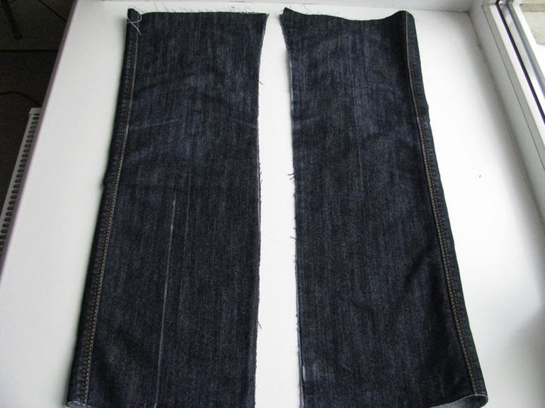 Сумка из старых джинсов. Bag of old jeans DIY tutorial.