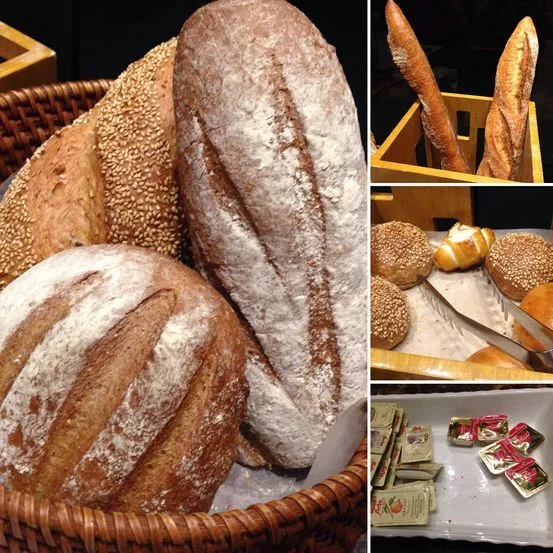 Bread station at Flavors Restaurant in Holiday Inn Makati