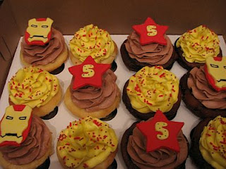 Cupcakes Iron Man, parte 1