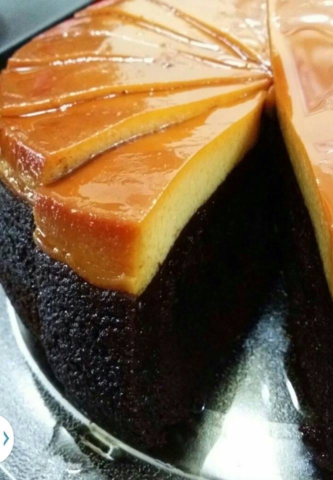 Kek puding karamel kukus