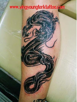 Dragon Tribal Japanese Tattoo Stlye