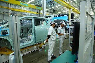 GAC Aion Car Manufacturing factory in Thailand at work