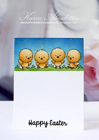 Sunny Studio Stamps: Chickie Baby Easter Card by Karin Akesdotter