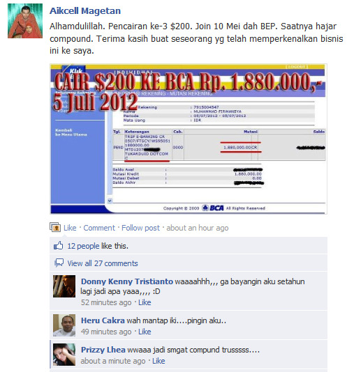 Testimonials member Profit Clicking Testimonials member Profit Clicking