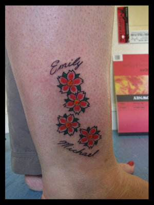 Calf Japanese Tattoos With Image Cherry Blossom Tattoo Designs Especially