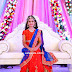 Hiya Reddy Red and Blue Half Saree