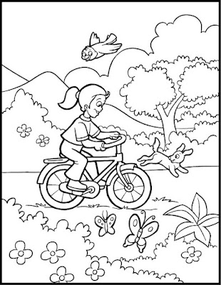 spring coloring pages