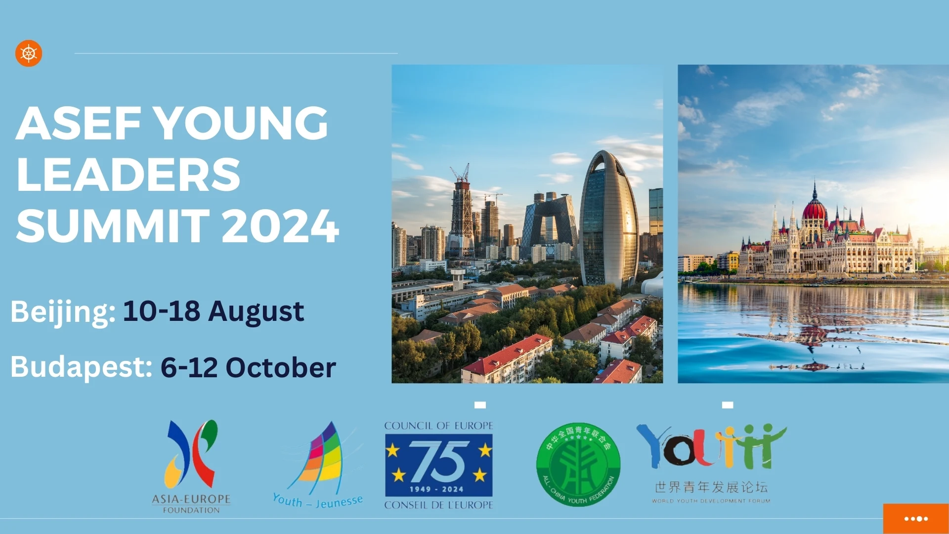 ASEF Young Leaders Summit 2024 in China or Hungary (Fully Funded)