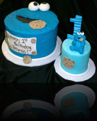 Cookie Monster Birthday Party on Cookie Monster Cake And And Smash Cake