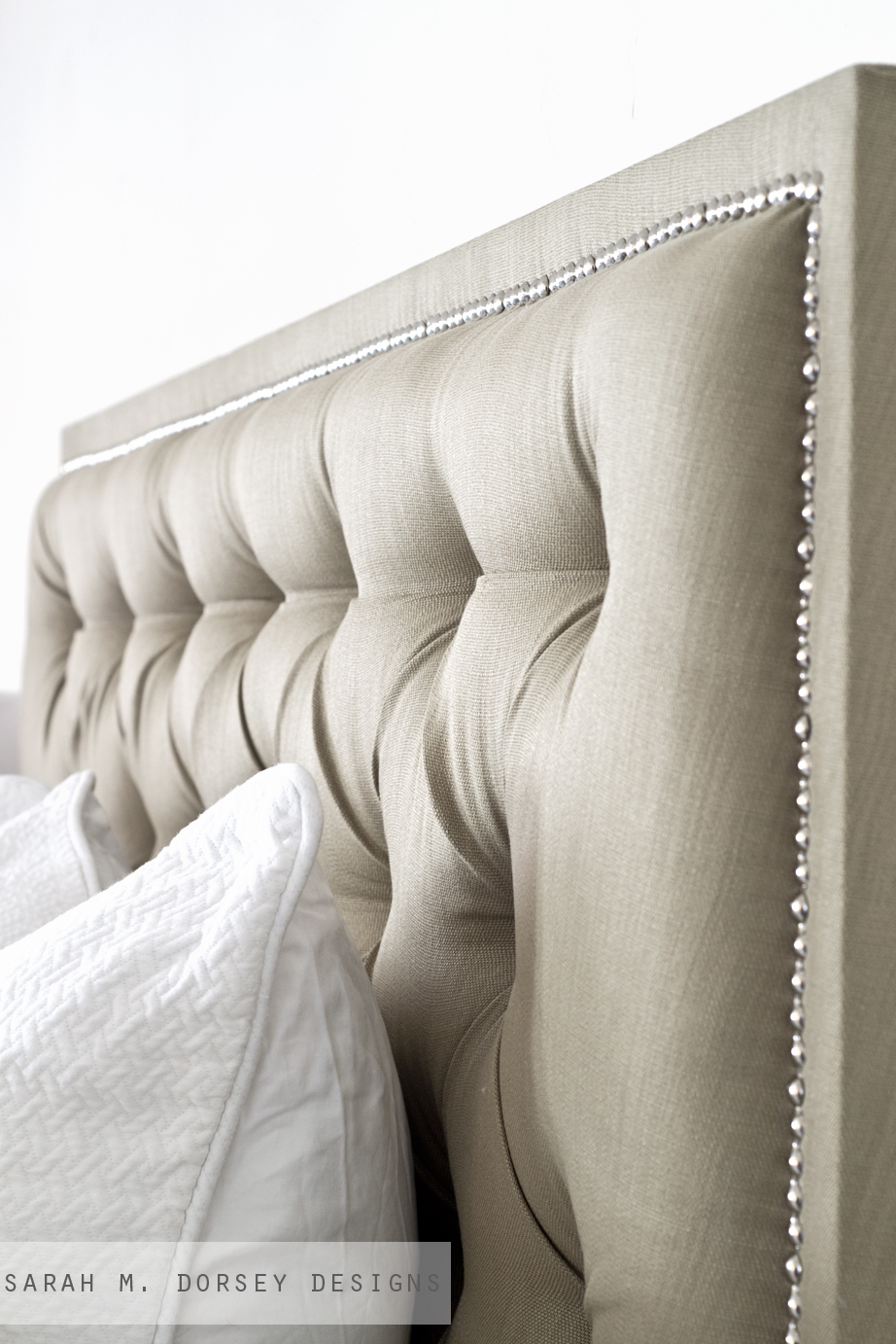 sarah m. dorsey designs: Tufted Headboard with Nailhead | How To