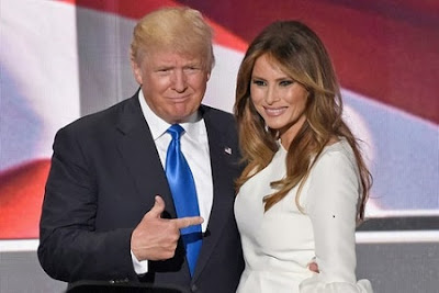Donald Trump and Melania married